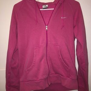 hot pink women’s nike zip up
